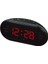Oval Radyo LED Dijital Çalar Saat - Kırmızı (Yurt Dışından) 1