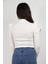 302BK080003 - 20413 Yarım Balıkçı Balon Büzgülü Karpuz Uzun Kol 2*2 Lyc Kaşkorse T-Shirt 3