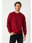 Erkek Bordo Basic Bisiklet Yaka Sweatshirt 1