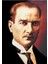 Sivil Gazi Mustafa Kemal Atatürk Portre Poster Cephe Bayrağı - 1,5x2,25 Metre 2