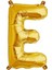 Harf Folyo Balon E Harfi Altın Renk 100 cm - 40" 1
