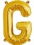 Harf Folyo Balon G Harfi Altın Renk 80 cm - 32" 1