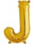 J Harfi Altın Renk Folyo Balon 40" 1