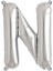 Harf Folyo Balon N Harfi Gümüş Renk 100 cm - 40" 1
