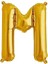 Harf Folyo Balon M Harfi Altın Renk 100 cm - 40" 1