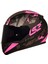 Rapıd Palımnesıs Mat Siyah-Pembe Kask 1