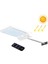 3.8W 48 Two-Color Leds Remote Control Edition Outdoor Waterproof Solar Wall Light, Luminous Flux: 450LM(WHITE) (Yurt Dışından) 2