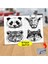 Çizimsel Siyah Beyaz Hayvanlar 99 Parça Puzzle Yapboz TABLO-9766 1