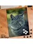 Asil Hobi Yeşil Gözlü Sevimli Kedi - Hayvan Yapboz - Ayak Destekli Çerçeveli 240 Parça Puzzle 1
