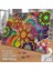 Asil Hobi Çiçek Desenli Renkli Figürler - Soyut Yapboz -Ayak Destekli Çerçeveli 240 Parça Puzzle 2