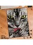 Asil Hobi Gri Tüylü Sevimli Kedi - Hayvan - Tekir Yapboz - Ayak Destekli Çerçeveli 240 Parça Puzzle 1