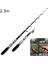 Taşınabilir Teleskopik Sea Fishing Rod, Genişletilmiş Uzunluk: 2.3m, Siyah Klip Reel Koltuk (Yurt Dışından) 3