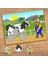 Mutlu Çiftçi ve Inek Çocuklara Özel Puzzle Yapboz TABLO-1465 1
