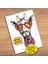 Kalpli Gözlüklü Zürafa Çocuklara Özel Puzzle Yapboz TABLO-9771 1