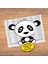 Oval Kafalı Panda 24 Parça Çocuklara Özel Yapboz TABLO-1045-225 1
