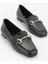 Siyah Kadın Loafer Ayakkabı K01641165409 1