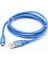 USB To 5 Pin Mini USB Mavi Şeffaf 1m USB Şarj ve Data Kablosu 1
