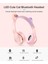 Karler Stn-28 Bluetooth Mikrofonlu LED Işıklı Hafıza Kartı Girişli Kulak Üstü Kedi Kulaklık 2