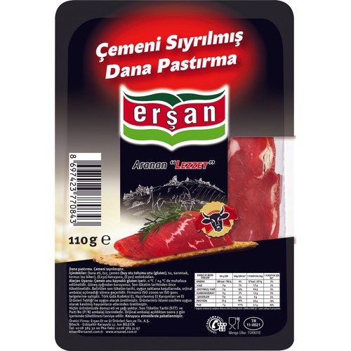 Erşan Et Erşan Çemensiz Pastırma 110 gr