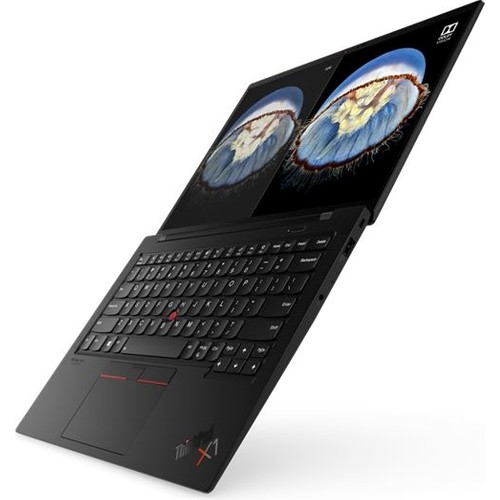 A ThinkPad E15 opened with a close up of the ThinkShutter cover at the top of the display