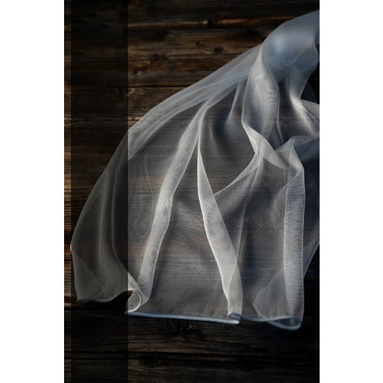 Evdepo Home Monalisa Tül Perde 1/2 Seyrek Pile - Beyaz 300 x 240 cm