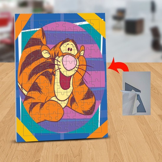 Asilmeydan Sevgi Dolu Tiger Winnie The Pooh 99 Parça Puzzle Yapboz Tablo-09
