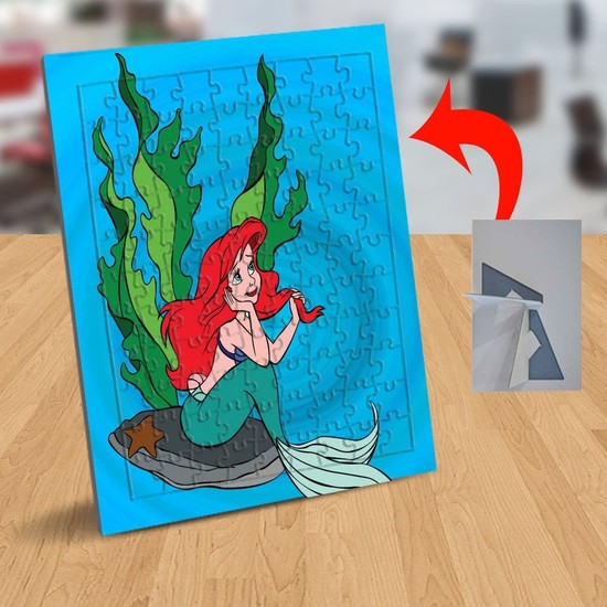 Asilmeydan Denizkızı The Little Mermaid-Ariel 99 Parça Puzzle Yapboz TABLO-A02