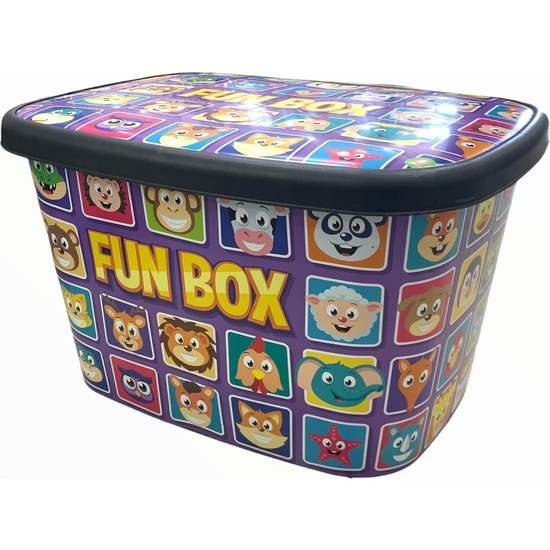 Asfar Oyuncak Saklama Kutusu Yeni Funbox 3 Lü Büyük Set 25 Lt
