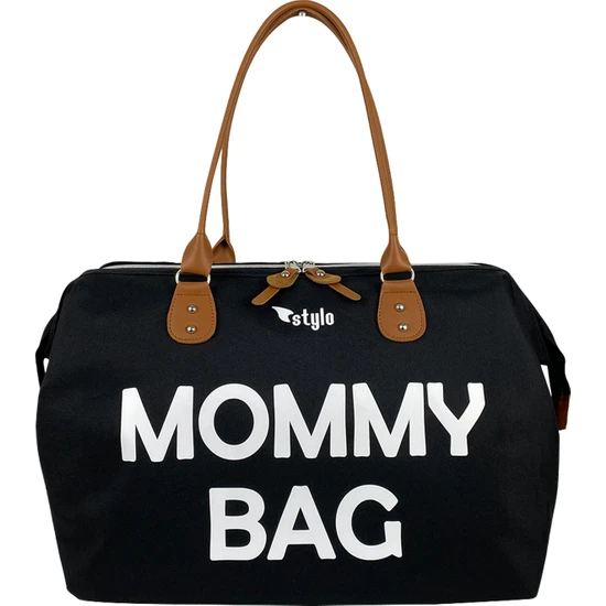 Stylo Mommy Bag Anne Bebek Bakım ve Kadın Çantası-Siyah