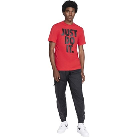 Nike M Nsw Tee Icon Jdı Hbr Erkek Kırmızı T-Shirt - DC5090-657