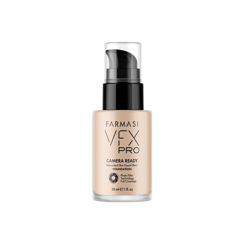 Farmasi Vfx Pro Camera Ready Fondöten Ivory 01 Yüksek Kapatıcılık ve Mat Görünüm 30 ml