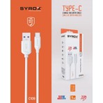 Syrox C109 Type-C  1 m Data ve Şarj Quick Kablosu 1 m 3,0A 18W Hızlı Şarj Destekli Yüksek Kalite