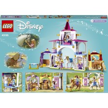 LEGO # Disney Princess# Belle ve Rapunzel'in Kraliyet Ahırları 43195 Yapım Seti; Hayal Gücüne Dayalı Yaratıcı Oyunları Teşvik Etmek için Harika (239 Parça)