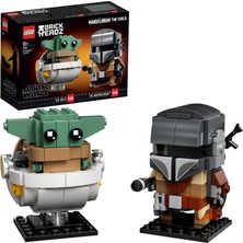 LEGO® BrickHeadz# Star Wars# The Mandalorian# & The Child 75317- 10 Yaş ve Üzeri Star Wars Sevenler İçin Baby Yoda İçerenYaratıcı Oyuncak Yapım Seti (295 Parça)