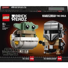 LEGO® BrickHeadz# Star Wars# The Mandalorian# & The Child 75317- 10 Yaş ve Üzeri Star Wars Sevenler İçin Baby Yoda İçerenYaratıcı Oyuncak Yapım Seti (295 Parça)