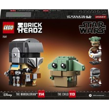 LEGO® BrickHeadz# Star Wars# The Mandalorian# & The Child 75317- 10 Yaş ve Üzeri Star Wars Sevenler İçin Baby Yoda İçerenYaratıcı Oyuncak Yapım Seti (295 Parça)