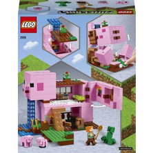 LEGO Minecraft# Domuz Evi 21170- 8 Yaş ve Üzeri Macera Oyunu Seven Çocuklar İçin Alex Minifigürü İçeren Yaratıcı Oyuncak Yapım Seti (490 Parça)