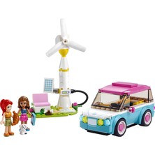 LEGO Friends Olivia'nın Elektrikli Arabası 41443 - 6 Yaş ve Üzeri Çocuklar için Şarj İstasyonu; Oyuncak Rüzgar Türbini ve Güneş Paneli İçeren Yaratıcı Oyuncak Yapım Seti (183 Parça)