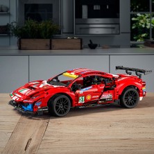 LEGO Technic Ferrari 488 GTE #AF Corse #51# 42125 - Spor Araba Seven Yetişkinler İçin Koleksiyonluk Yaratıcı Oyuncak Model Yapım Seti (1677 Parça)