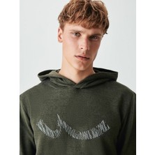 LTB Rıgoma Erkek Kapüşonlu Baskılı Sweatshirt