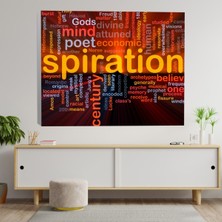 Deko Gonya Ingilize Kelimeleri 3 Kanvas Tablo