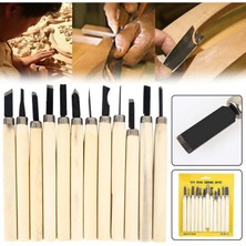 Ban-Co 12 Parça Ahşap Oyma Hobi Heykel Set Ağaç Oyma Set Kalem Set