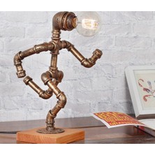 Ramdet Hediyelik Kitap Okuma Lambası, El Yapımı Robot Masa Lambası