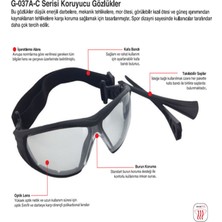 Starline Çok Amaçlı Koruyucu Gözlük G-037A-C Serisi Starline x 5 Adet