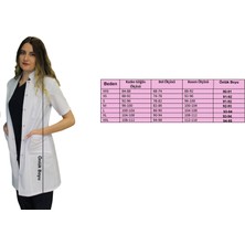 Safa Forma Hakim Yaka Kadın Doktor Önlüğü , Hemşire , Öğretmen , Lab Eczacı Laboratuvar Önlüğü , Beyaz Önlük