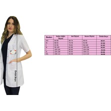 Safa Forma Klasik Yaka Kadın Doktor Önlüğü , Hemşire , Öğretmen , Lab Eczacı Laboratuvar Önlüğü , Beyaz Önlük