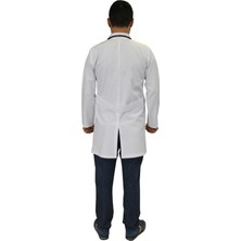 Safa Forma Klasik Yaka Erkek Doktor Önlüğü , Hemşir , Öğretmen , Lab Eczacı Laboratuvar Önlüğü , Beyaz Önlük