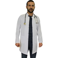 Safa Forma Hakim Yaka Erkek Doktor Önlüğü , Hemşir , Öğretmen , Lab Eczacı Laboratuvar Önlüğü , Beyaz Önlük