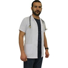 Safa Forma Klasik Yaka Erkek Doktor Önlüğü , Hemşir , Öğretmen , Lab Eczacı Laboratuvar Önlüğü , Beyaz Önlük