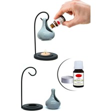 My Home Hediyelik Metal Askılı Buhurdanlık Gri Standlı